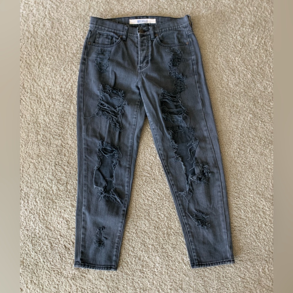Ripped Black Melville Jeans